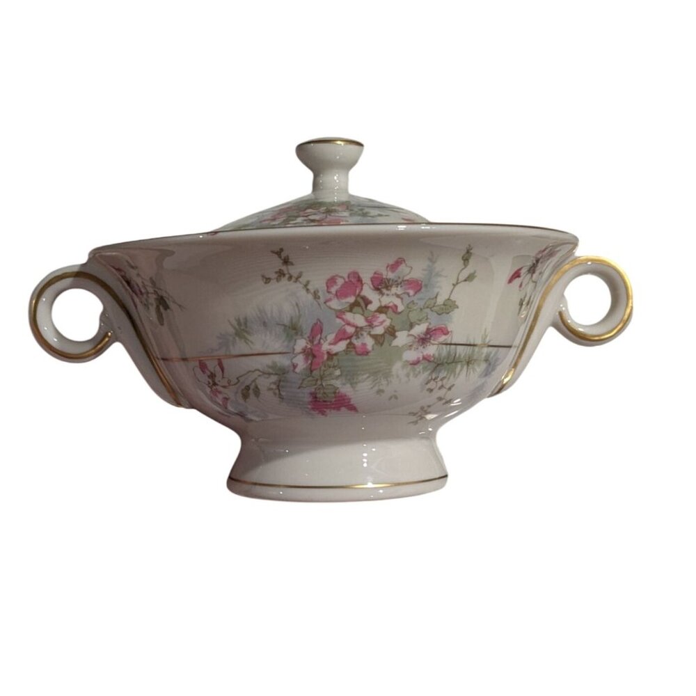 Vintage Theodore Haviland Apple Blossom Cream Sugar Set - Picture 15 of 16